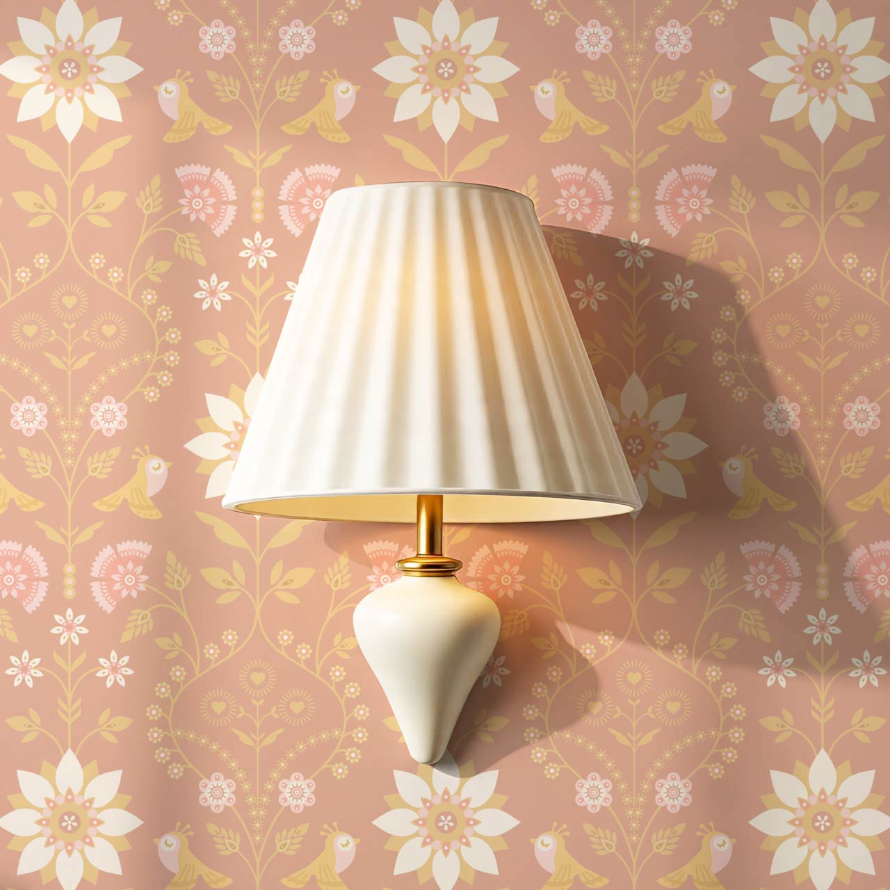 Daina Meadowcrest Berry Blush Wallpaper