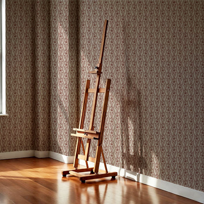 Diana Vintage Vines Mahogany Mauve Wallpaper