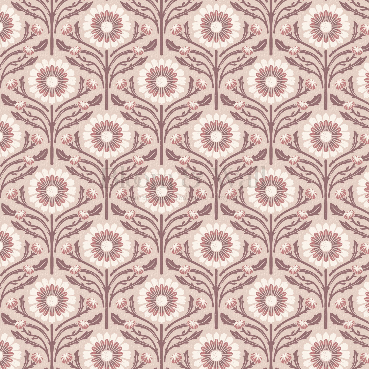 Daisy Blooms Pink Wallpaper