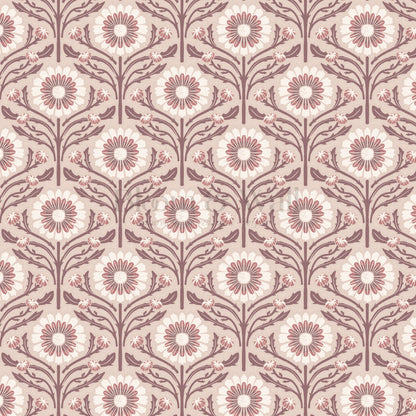 Daisy Blooms Pink Wallpaper