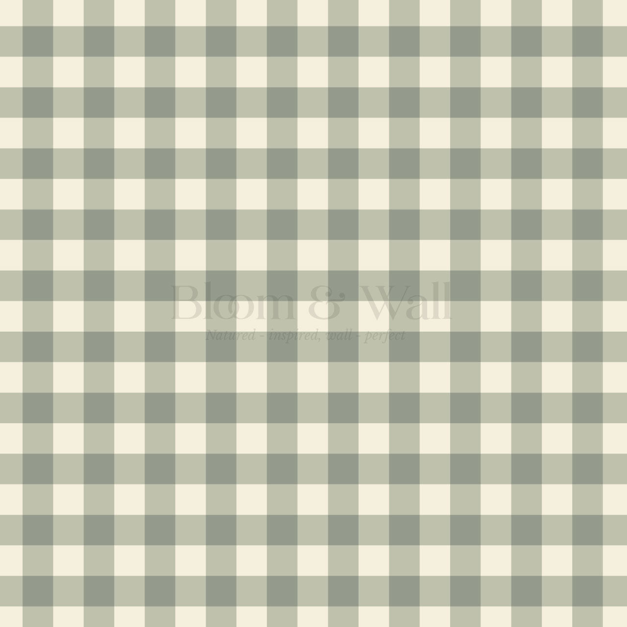 Dakota Gingham Butter Green Wallpaper
