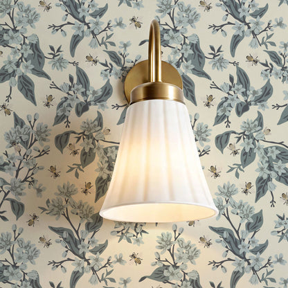 Danna Flowers & Bees Soft Slate Wallpaper