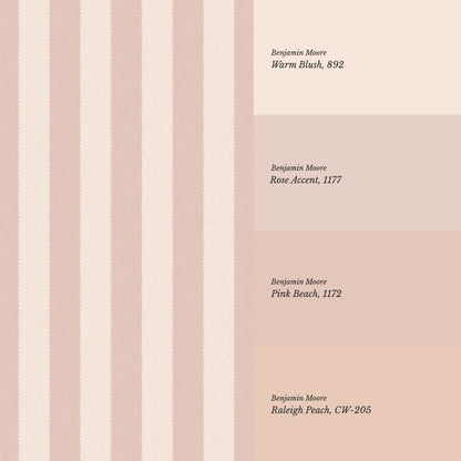 Darta Cabana Stripes Mauve Wallpaper