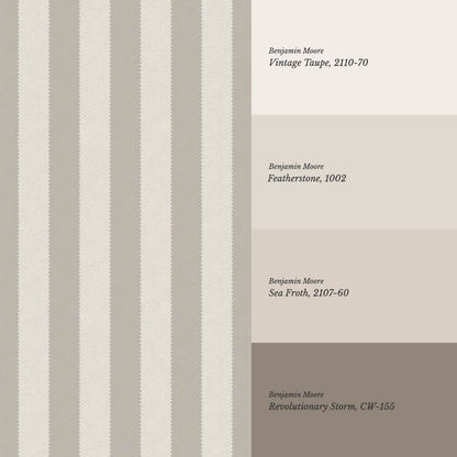 Darta Cabana Stripes Taupe Wallpaper