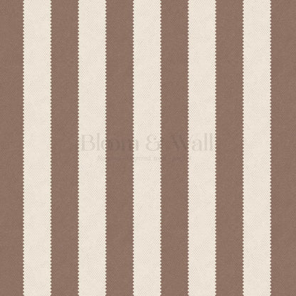 Darta Cabana Stripes Beige Cocoa Wallpaper