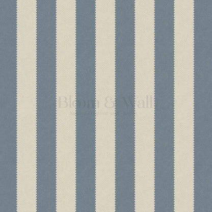 Darta Cabana Stripes Blue Stone Wallpaper