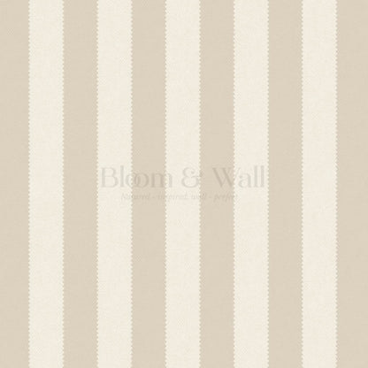 Darta Cabana Stripes Neutral Beige Wallpaper