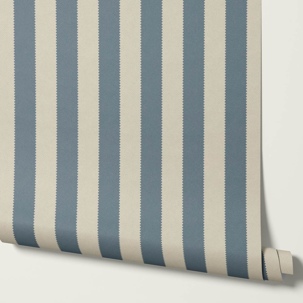 Darta Cabana Stripes Blue Stone Wallpaper