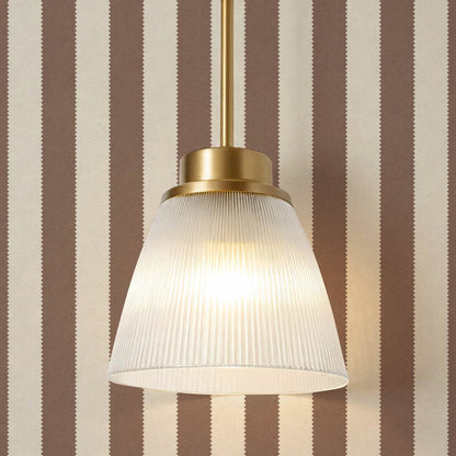 Darta Cabana Stripes Beige Cocoa Wallpaper