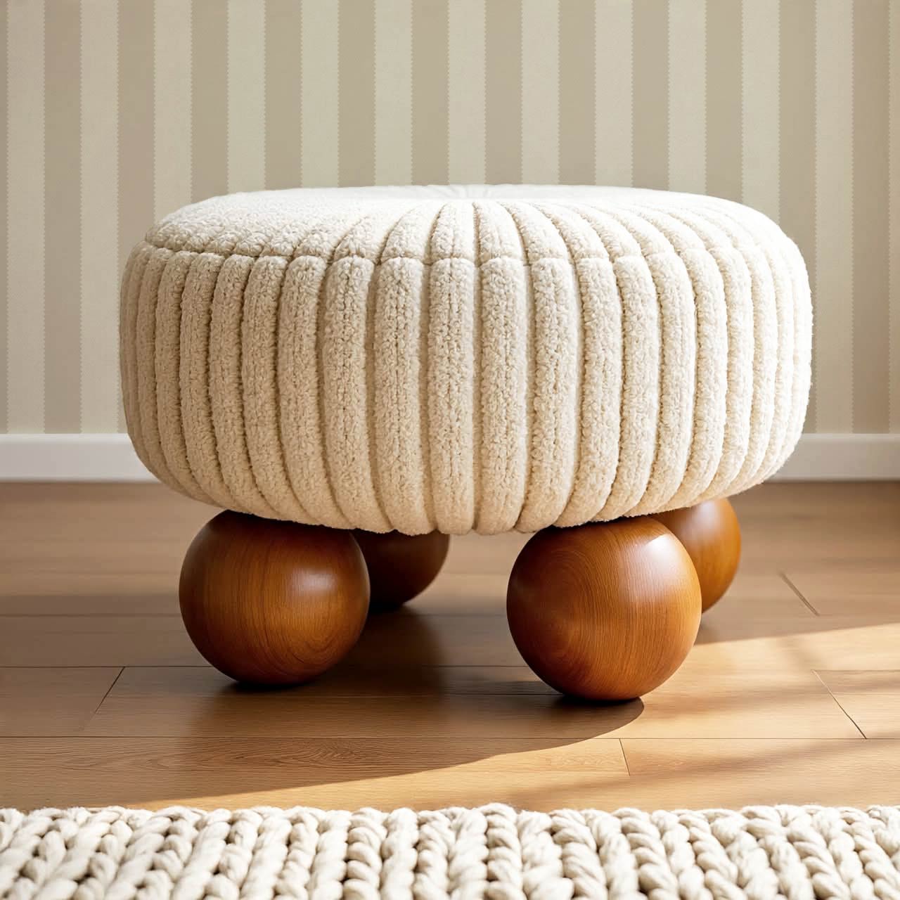 Darta Cabana Stripes Neutral Beige Wallpaper