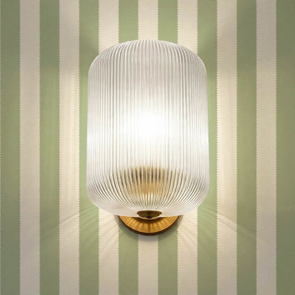 Darta Cabana Stripes Fern Cream Wallpaper