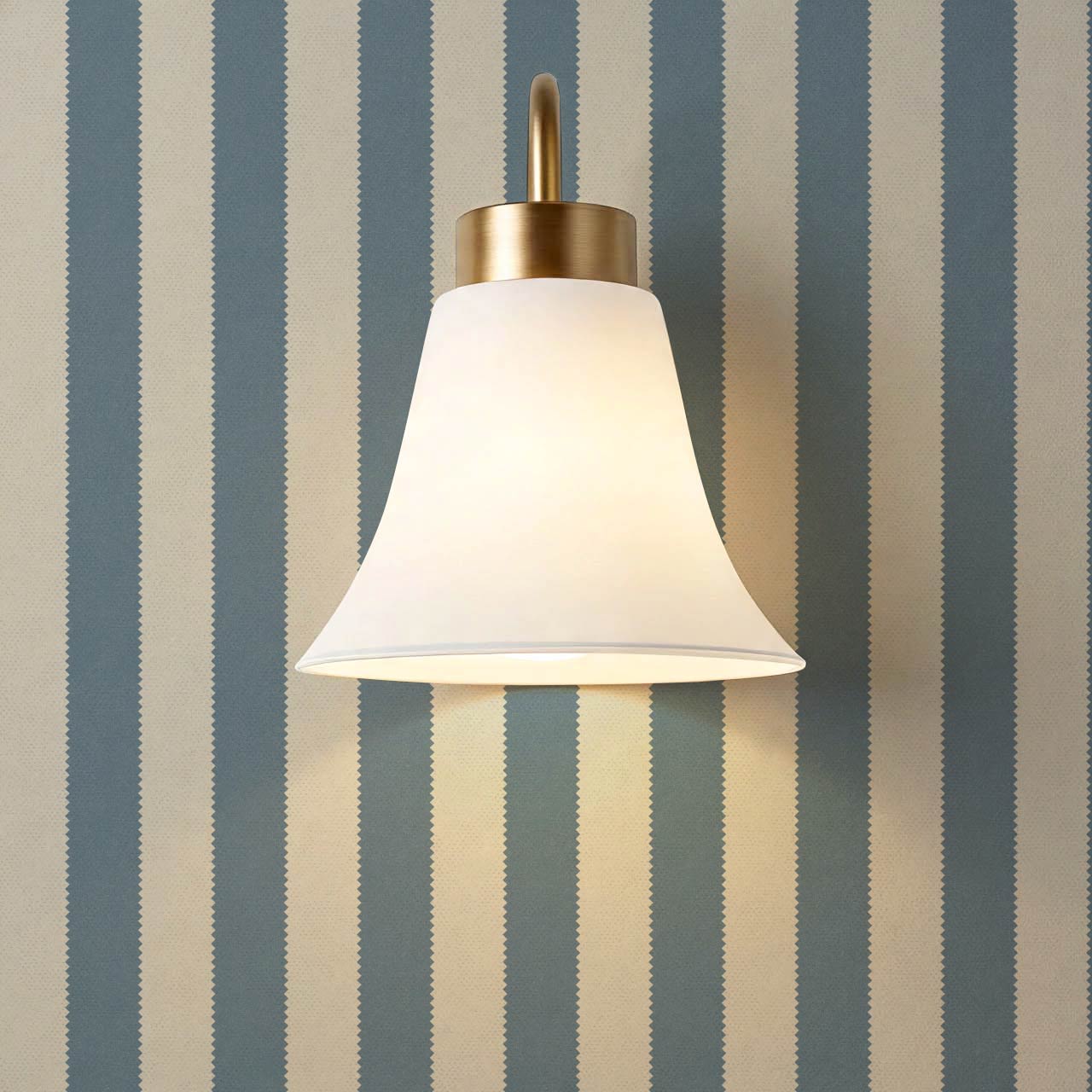 Darta Cabana Stripes Blue Stone Wallpaper