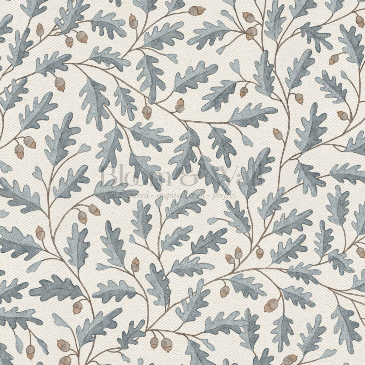 Deo Oak Grove Neutral Ivory Gray Slate Wallpaper
