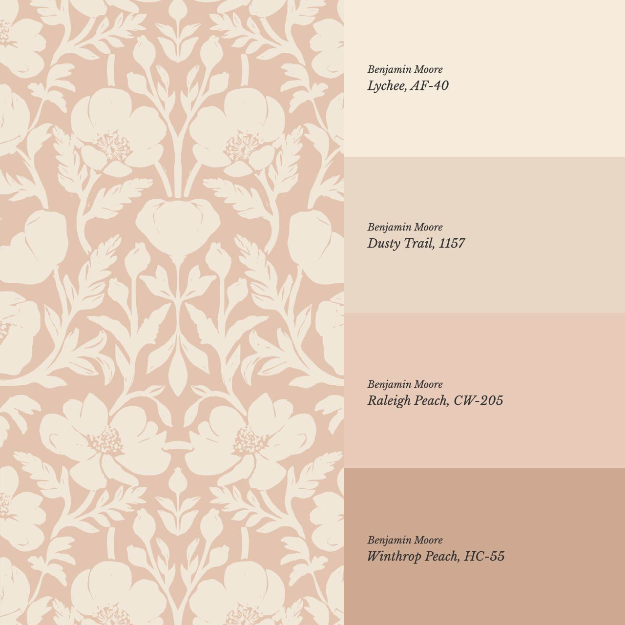 Duna Painterly Poppies Coral Wallpaper