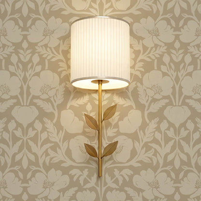 Duna Painterly Poppies Tan Beige Wallpaper
