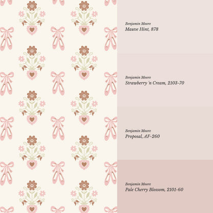 Elaina Balletcore Blush Wallpaper
