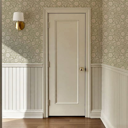 Eleanore Tossed Blooms Sage Wallpaper
