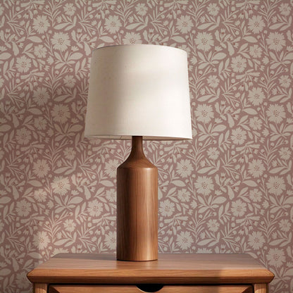 Eleanore Tossed Blooms Smokey Mauve Wallpaper