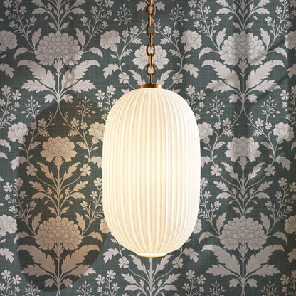 Elena Heirloom Garden Slate Smoke Wallpaper