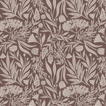 Elene Garden Chocolate Berry Wallpaper