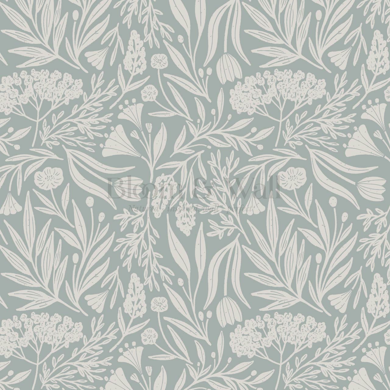 Elene Garden Sea Glass Beige Wallpaper