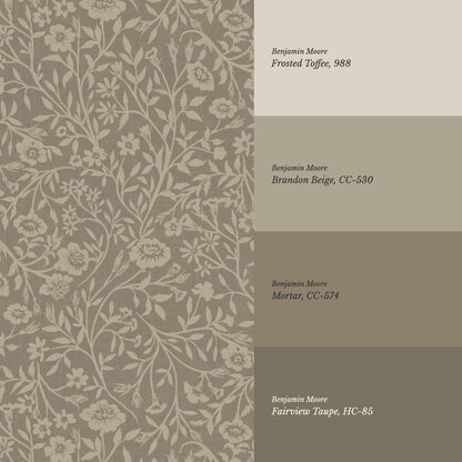 Eliana Spring Blooms Smoke Wallpaper