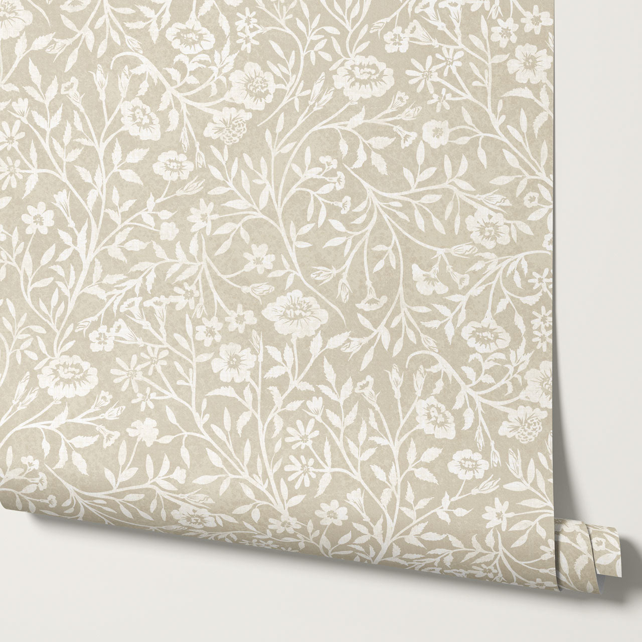 Eliana Spring Blooms Beige Wallpaper