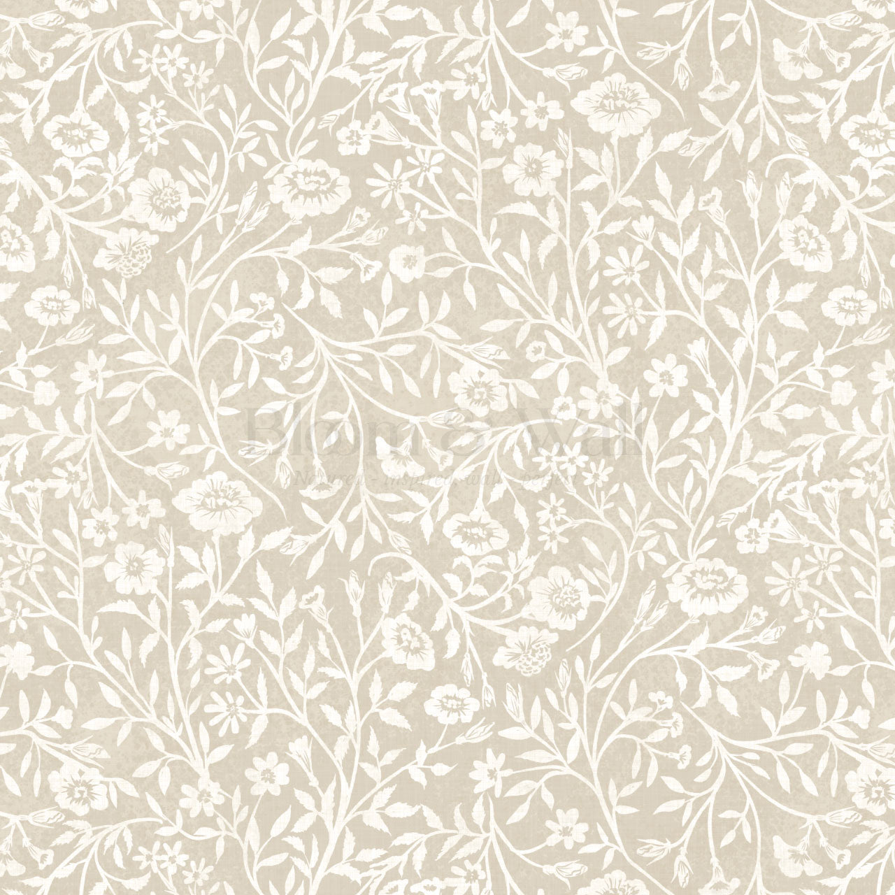 Eliana Spring Blooms Beige Wallpaper