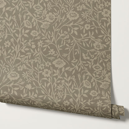 Eliana Spring Blooms Smoke Wallpaper