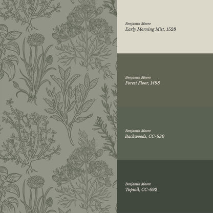 Elisabeth Herbarium Forest Wallpaper