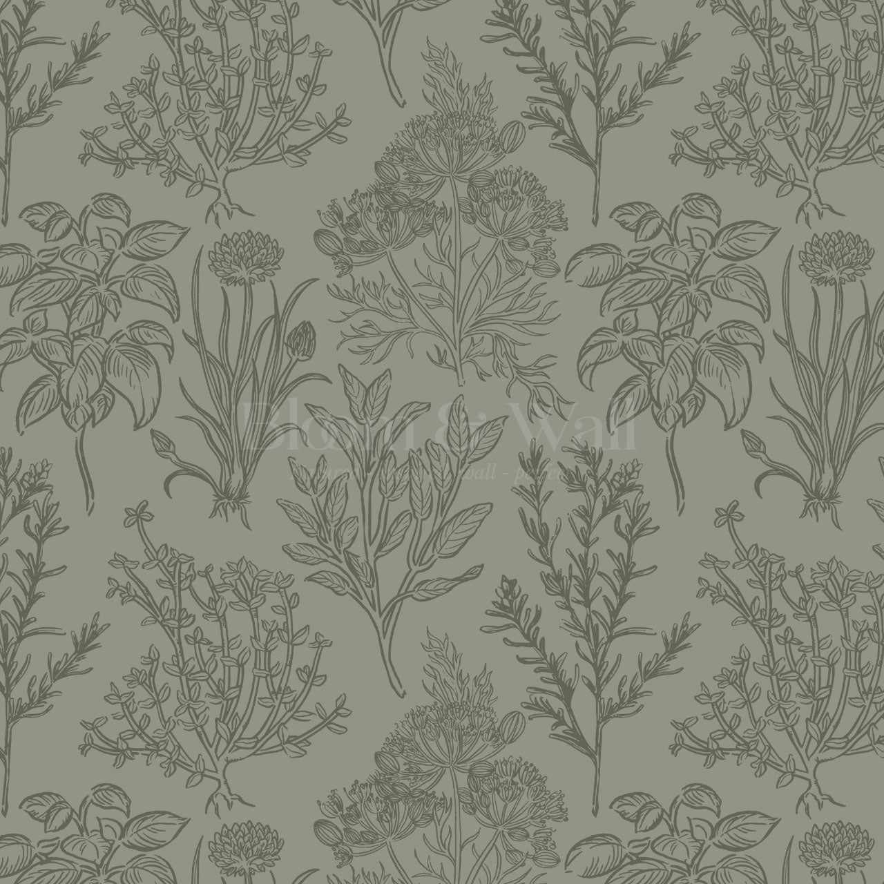 Elisabeth Herbarium Forest Wallpaper