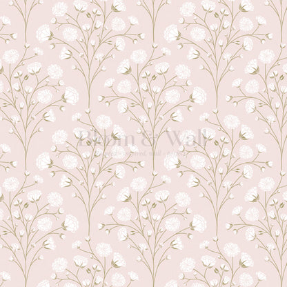 Ella Baby’s Breath Pink Wallpaper