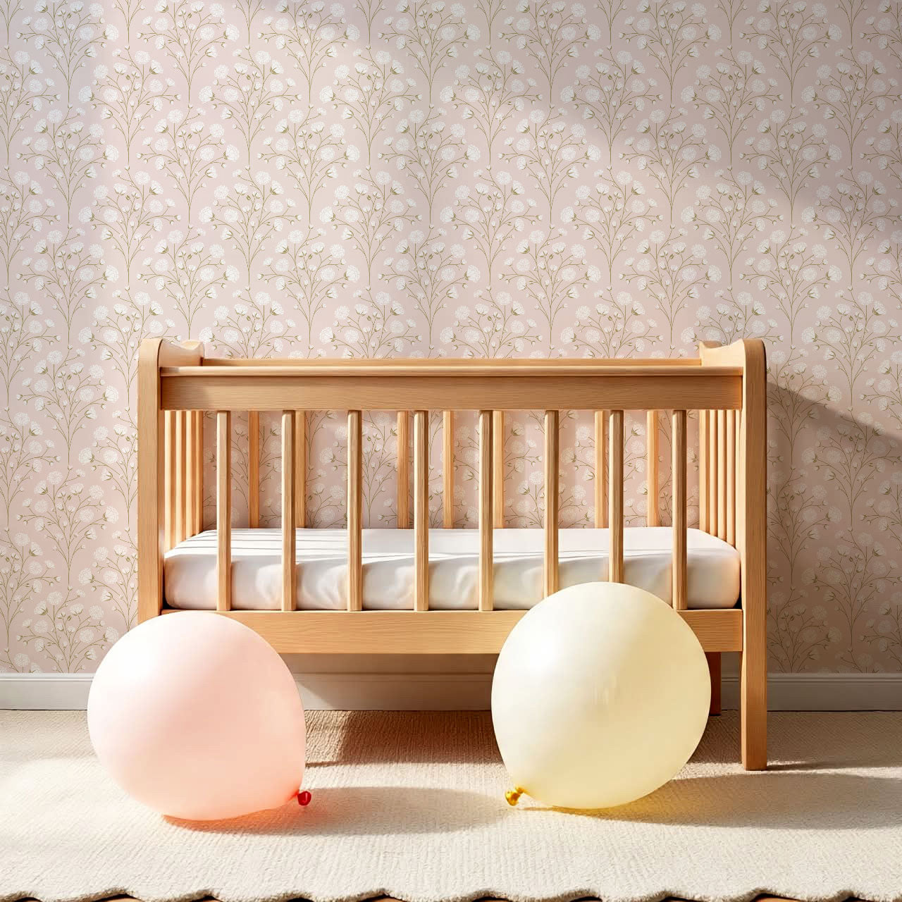 Ella Baby’s Breath Pink Wallpaper