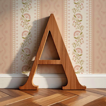 Ellery Bloomery Stripes Rose Dust Peach Wallpaper