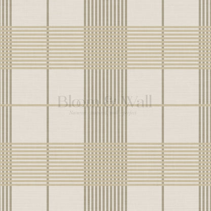 Elodie Olive Plaid Gingham Tartan Wallpaper