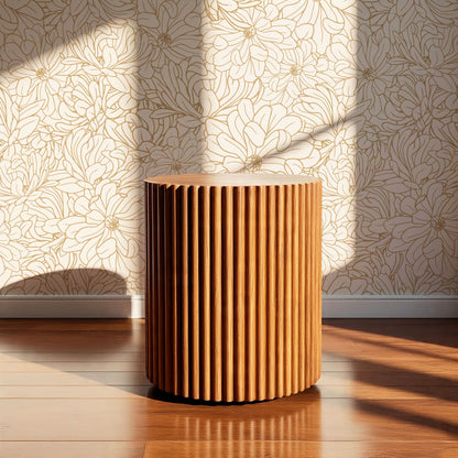 Eloise Magnolia Petals Gold Wallpaper