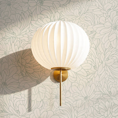 Eloise Magnolia Petals Sage Wallpaper