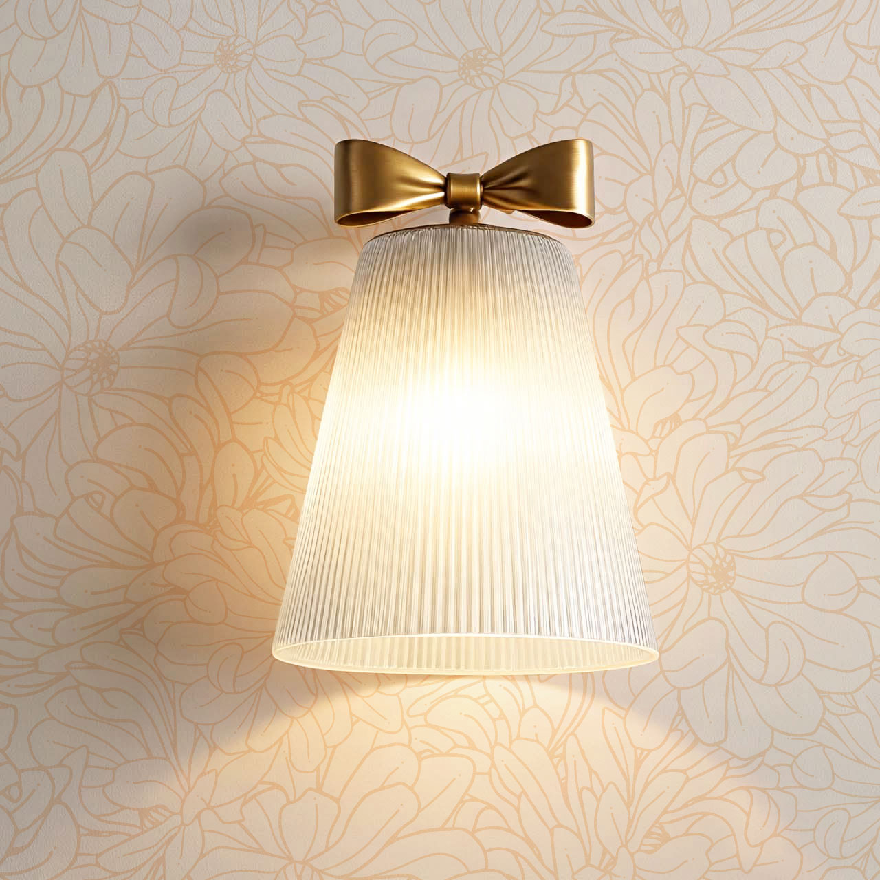 Eloise Magnolia Petals Peach Wallpaper