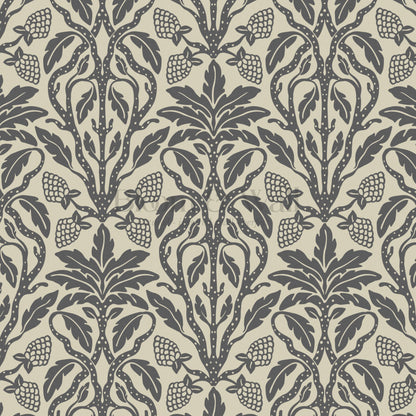 Elora Vintage Glamour Charcoal Wallpaper