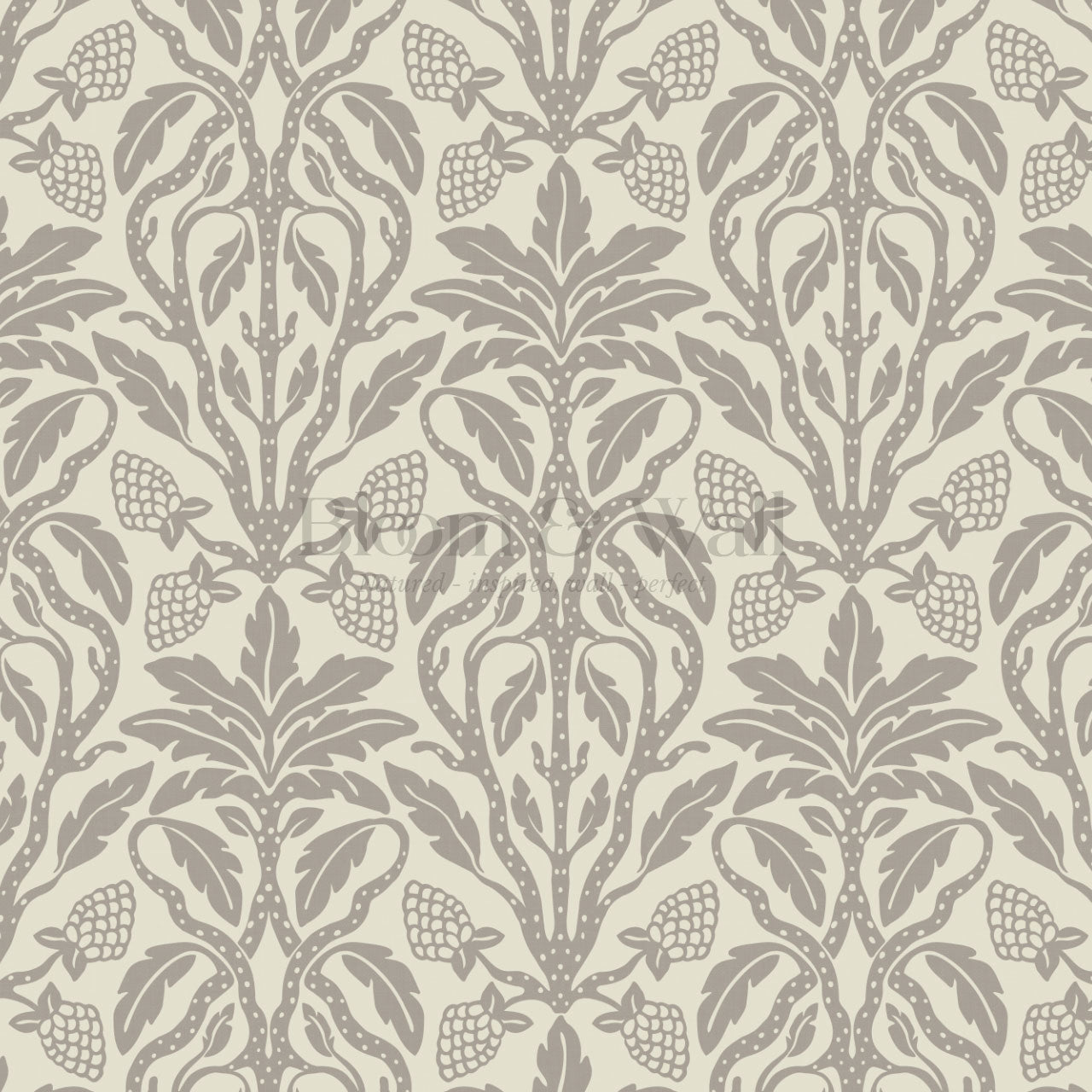 Elora Vintage Glamour Pewter Wallpaper