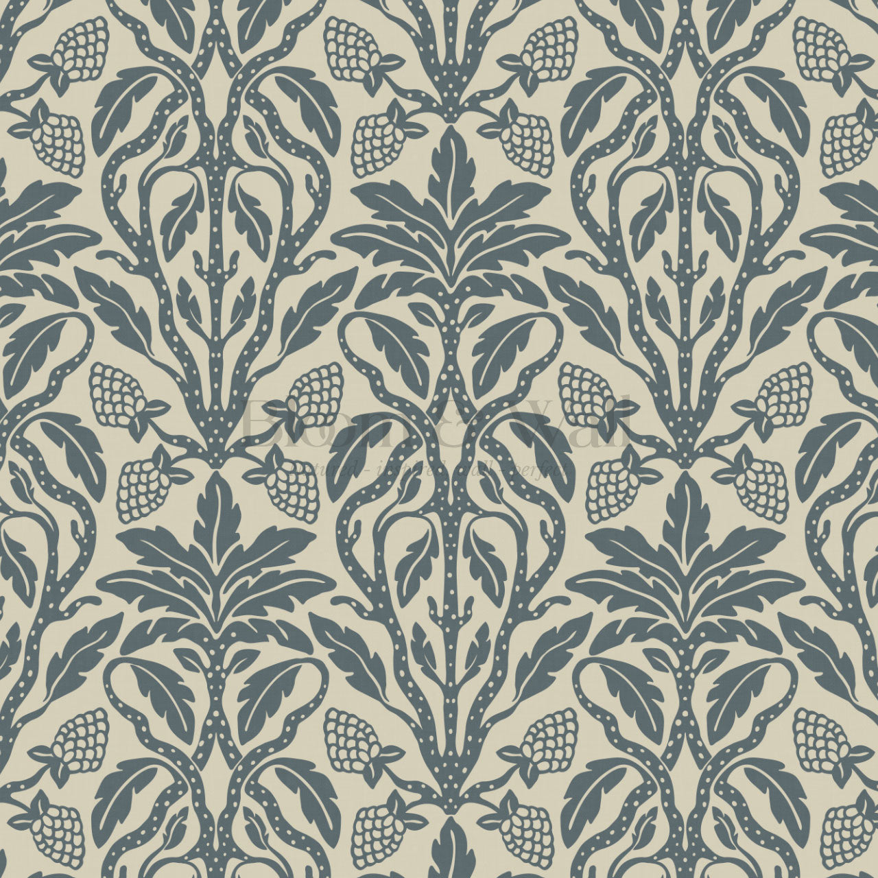 Elora Vintage Glamour Slate Wallpaper