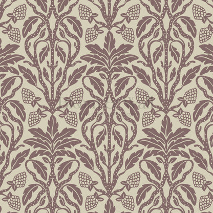 Elora Vintage Glamour Dark Mauve Wallpaper