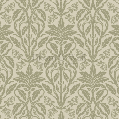 Elora Vintage Glamour Olive Wallpaper