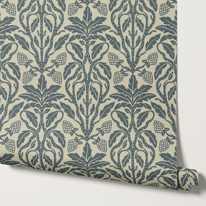 Elora Vintage Glamour Slate Wallpaper