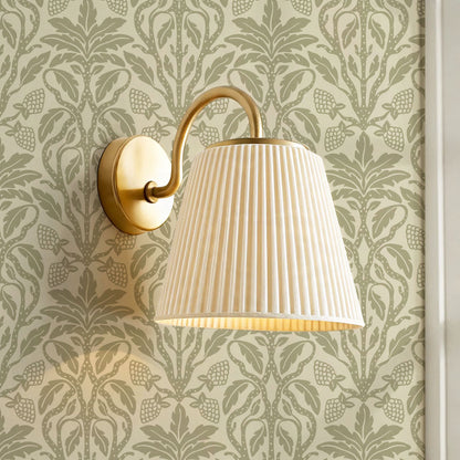 Elora Vintage Glamour Olive Wallpaper