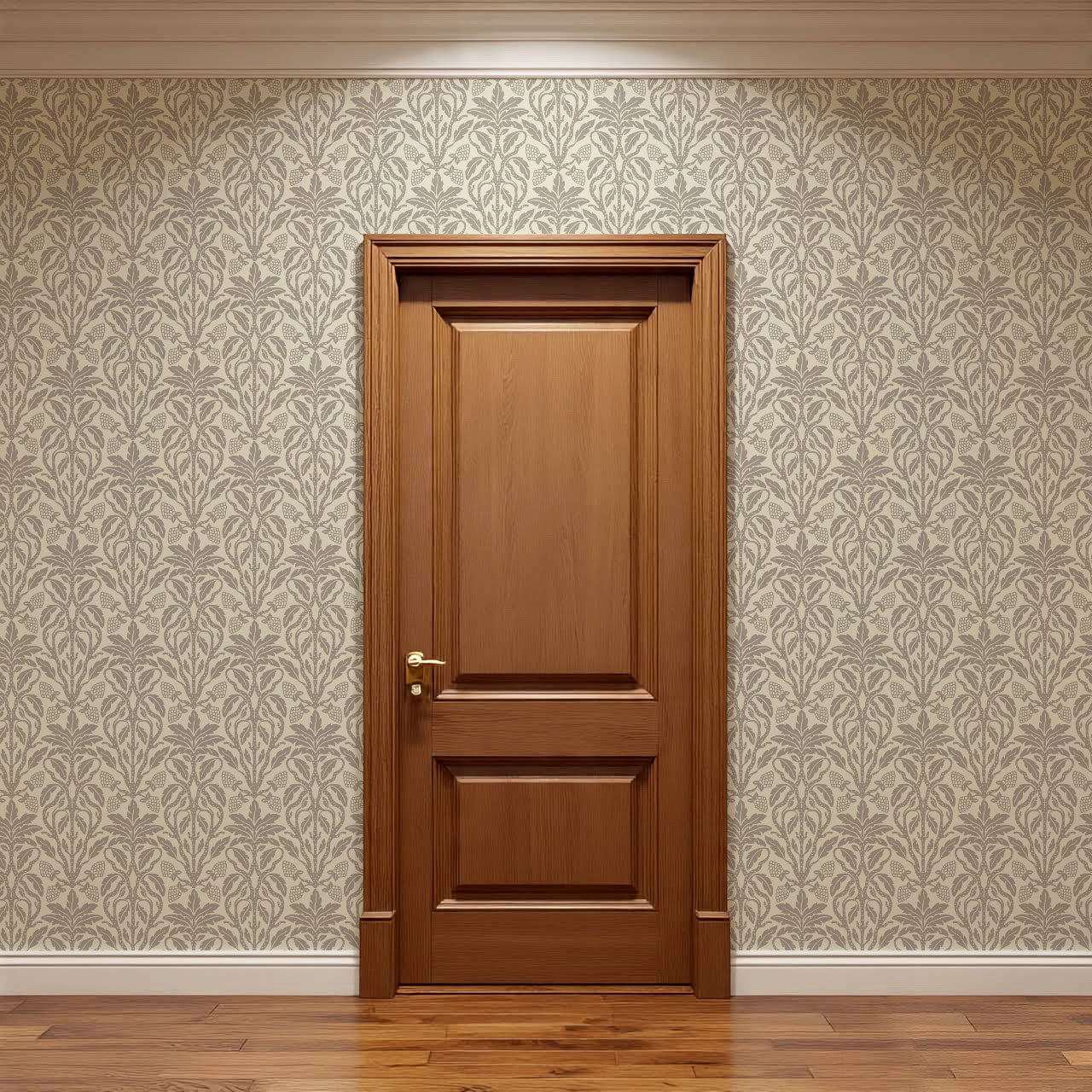 Elora Vintage Glamour Pewter Wallpaper