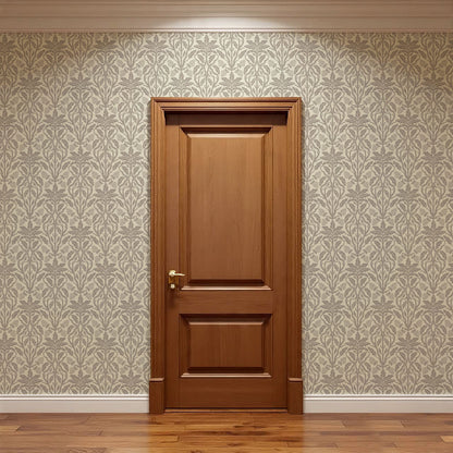 Elora Vintage Glamour Pewter Wallpaper