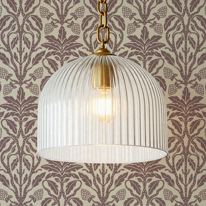Elora Vintage Glamour Dark Mauve Wallpaper