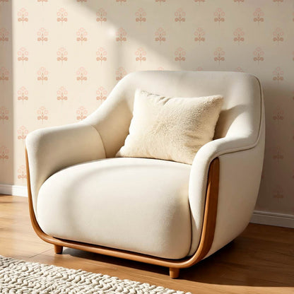 Elowynne Springtime Trellis Beige Blush Wallpaper