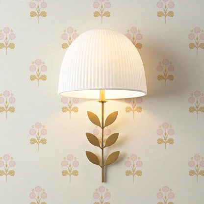 Elowynne Springtime Trellis Pink Cream Wallpaper